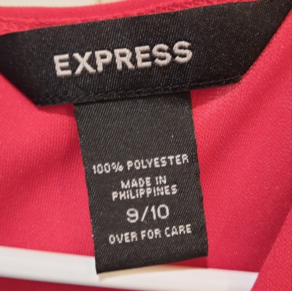Express Red Wrap Front Sleeveless Dress size 9/10 - Picture 8 of 14